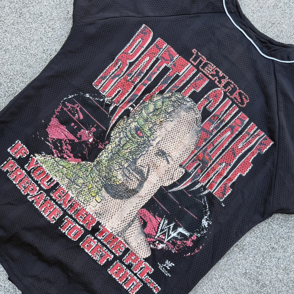 Stone Cold Steve Austin Jersey Youth XL Black Texas Rattlesnake Venom WWE